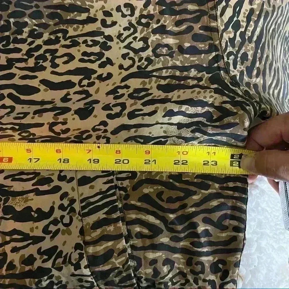 Fuda Vintage Multi-Tone Brown Animal Full Zip 100% Silk Jacket Size M - Picture 14 of 14